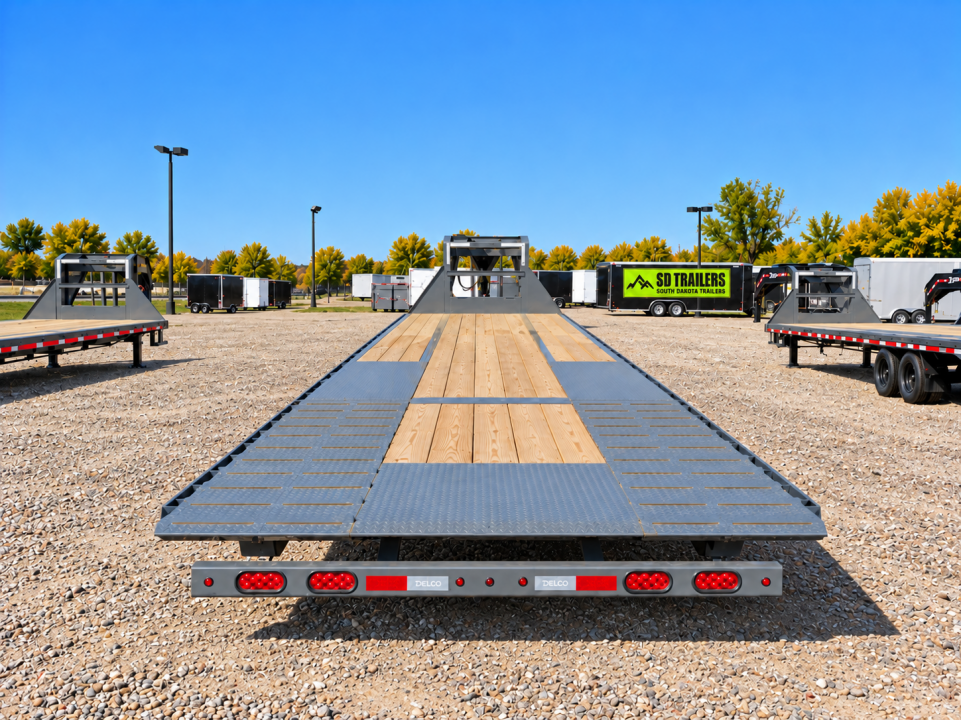 New 2027 Delco Trailers 40' HYD GN 2x16K's Deckover Trailer