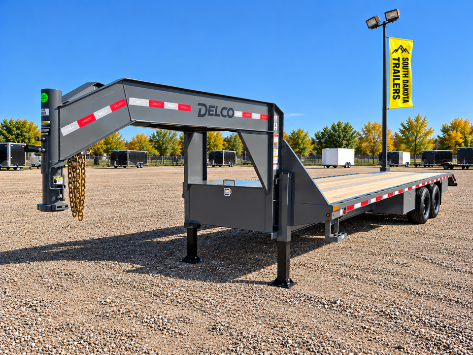 New 2027 Delco Trailers 40' HYD GN 2x16K's Deckover Trailer