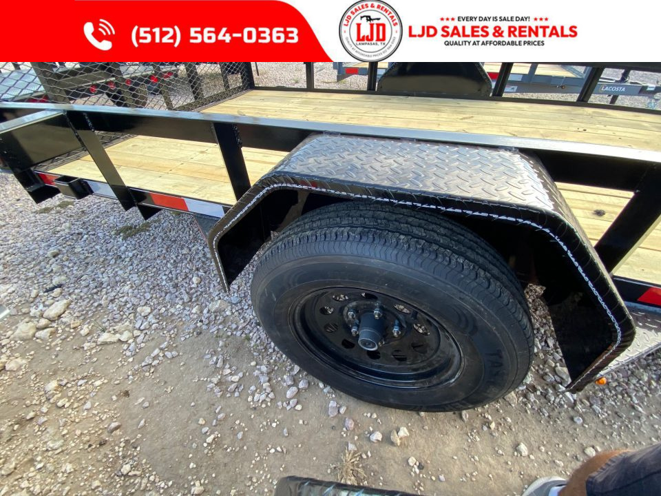 New 2027 Lacosta - 6 x 12 - Utility Trailer - Angle Top - Tube Gate