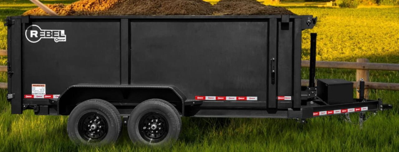 New 2027 U-Dump 7X14 DUMP TRAILER WITH 2' SIDES 14K w/Tarp