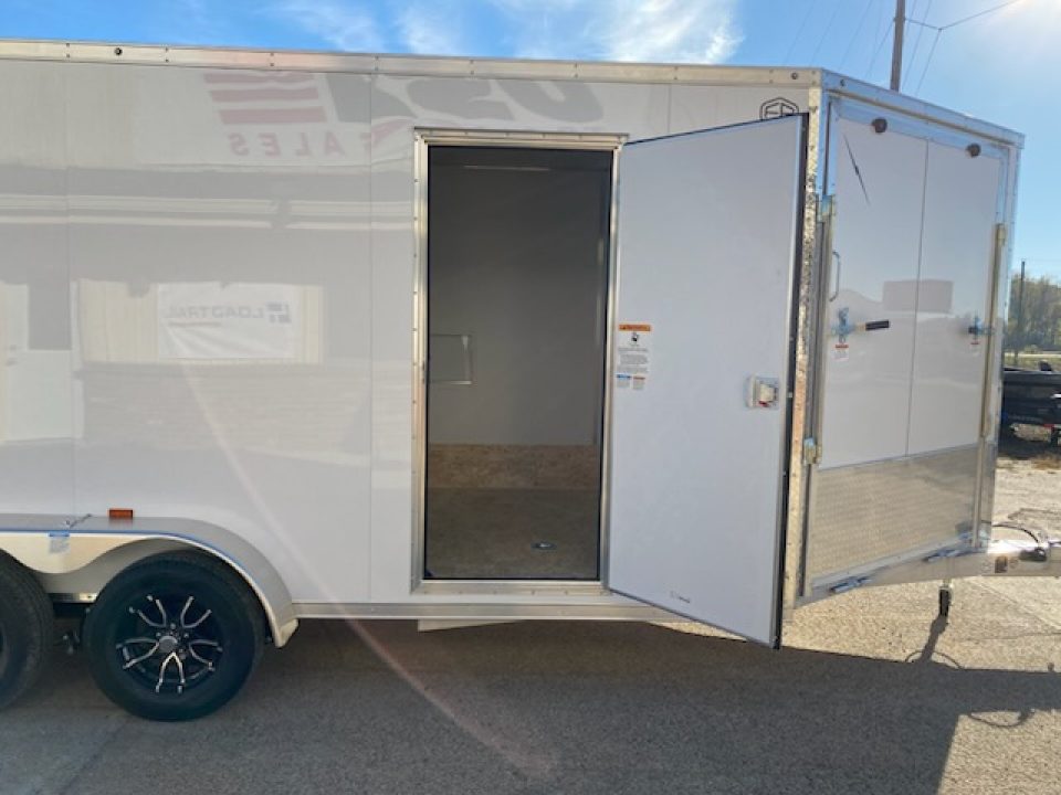New 2027 Lightning Trailers 7x23 Aluminum 3-Place 7k w/Radar Pkg Snowmobile Trailer