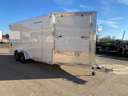New 2027 Lightning Trailers 7x23 Aluminum 3-Place 7k w/Radar Pkg Snowmobile Trailer