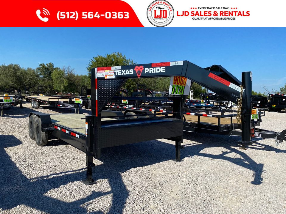 New 2027 Texas Pride - 7' X 21'- Gooseneck Tilt Deck Tilt Trailer