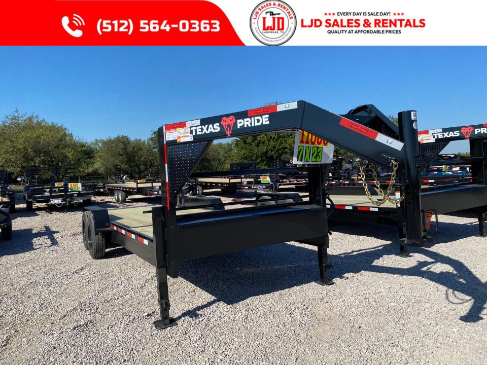 New 2027 Texas Pride - 7' X 23' - 20K GVWR - Tilt Trailer