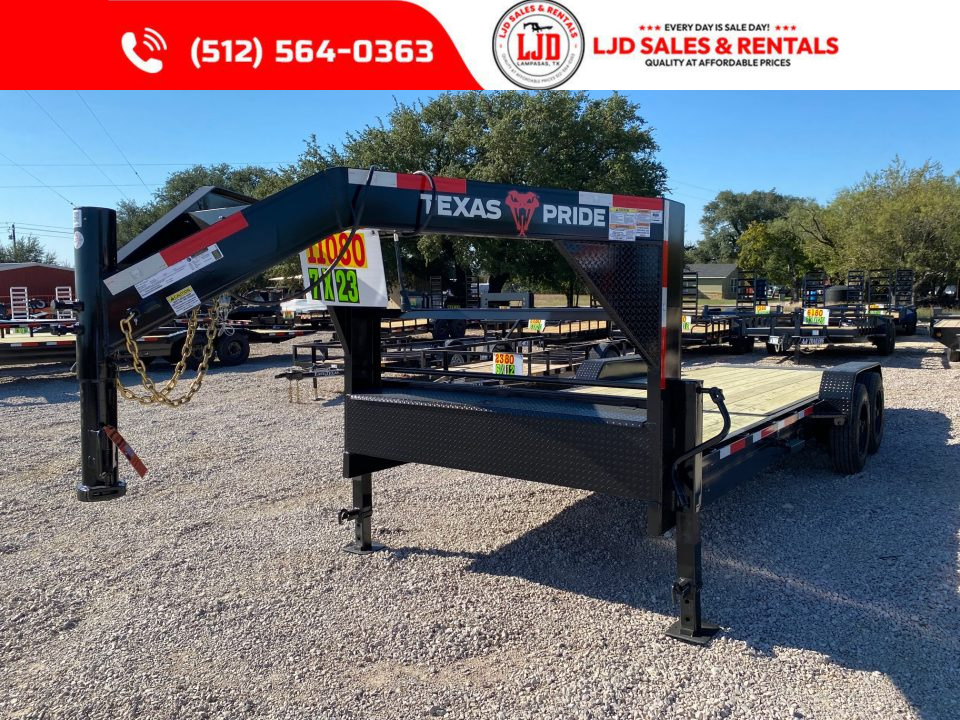 New 2027 Texas Pride - 7' X 23' - 20K GVWR - Tilt Trailer