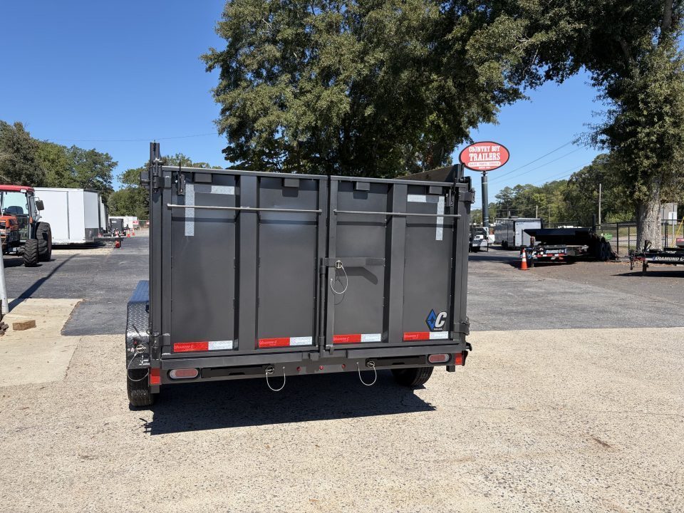 New 2027 Diamond C 77x12' Dump, 44" Sides, 2-6K Axles MDT206 Black