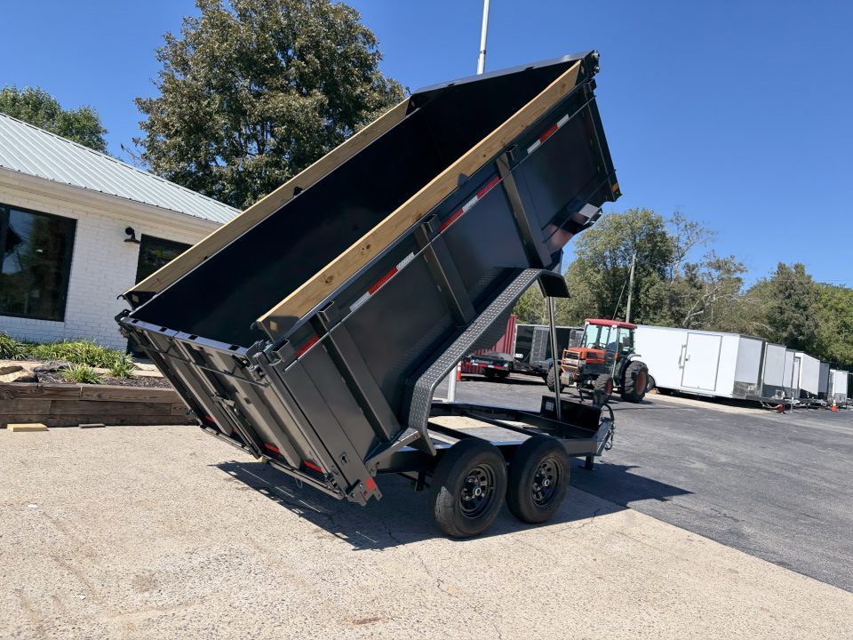 New 2027 Diamond C 77x12' Dump, 44" Sides, 2-6K Axles MDT206 Black