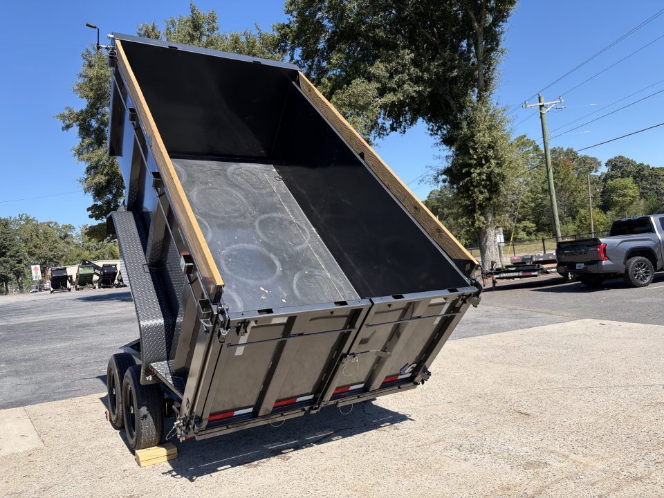New 2027 Diamond C 77x12' Dump, 44" Sides, 2-6K Axles MDT206 Black