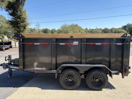 New 2027 Diamond C 77x12' Dump, 44" Sides, 2-6K Axles MDT206 Black