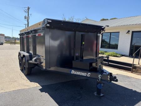 New 2027 Diamond C 77x12' Dump, 44" Sides, 2-6K Axles MDT206 Black