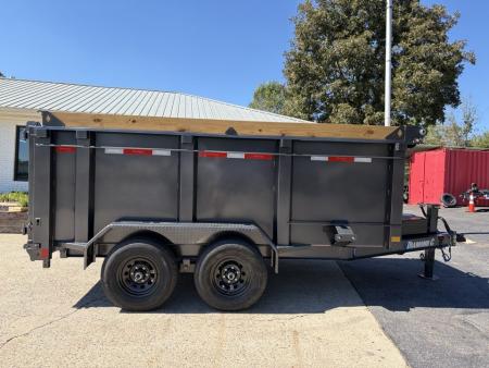 New 2027 Diamond C 77x12' Dump, 44" Sides, 2-6K Axles MDT206 Black