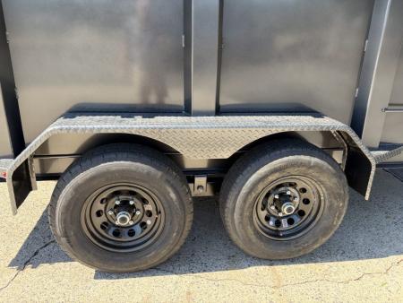 New 2027 Diamond C 77x12' Dump, 44" Sides, 2-6K Axles MDT206 Black