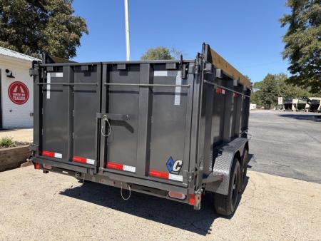 New 2027 Diamond C 77x12' Dump, 44" Sides, 2-6K Axles MDT206 Black