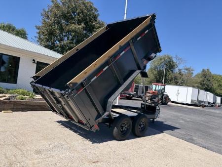 New 2027 Diamond C 77x12' Dump, 44" Sides, 2-6K Axles MDT206 Black