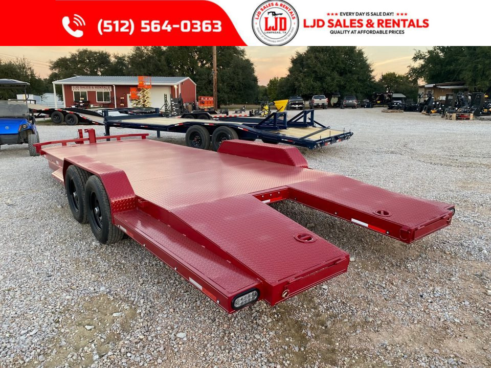 New 2026 Lion - 83 x 22 Car Hauler - 12K GVWR - Split Dovetail
