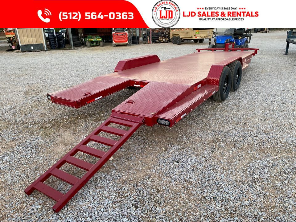 New 2026 Lion - 83 x 22 Car Hauler - 12K GVWR - Split Dovetail