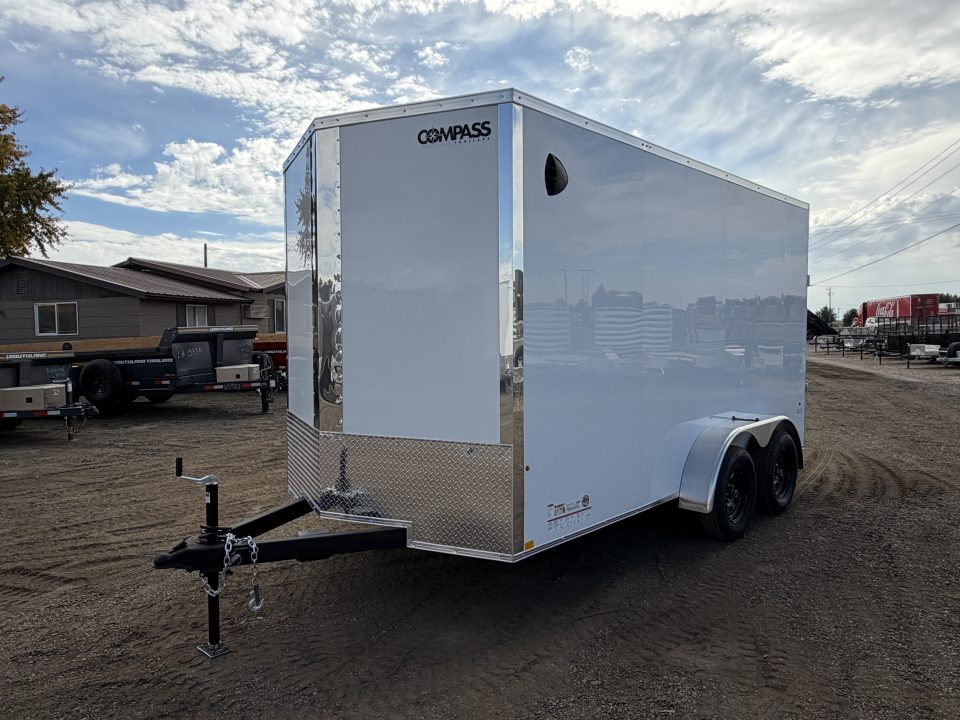 New 2027 Compass 7x14 V-Nose Cargo Trailer