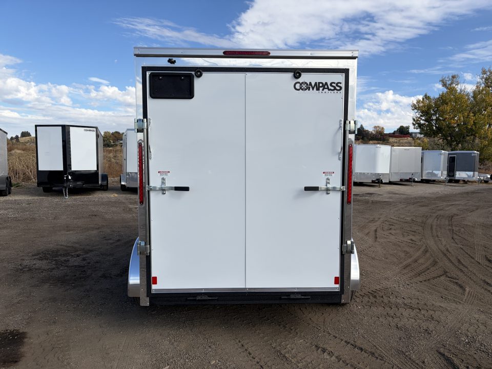 New 2027 Compass 6x12 V-Nose 7k Cargo Trailer