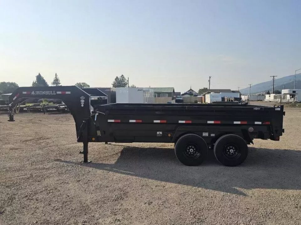 New 2027 Iron Bull 7'x14' 15k Gooseneck Dump Trailer
