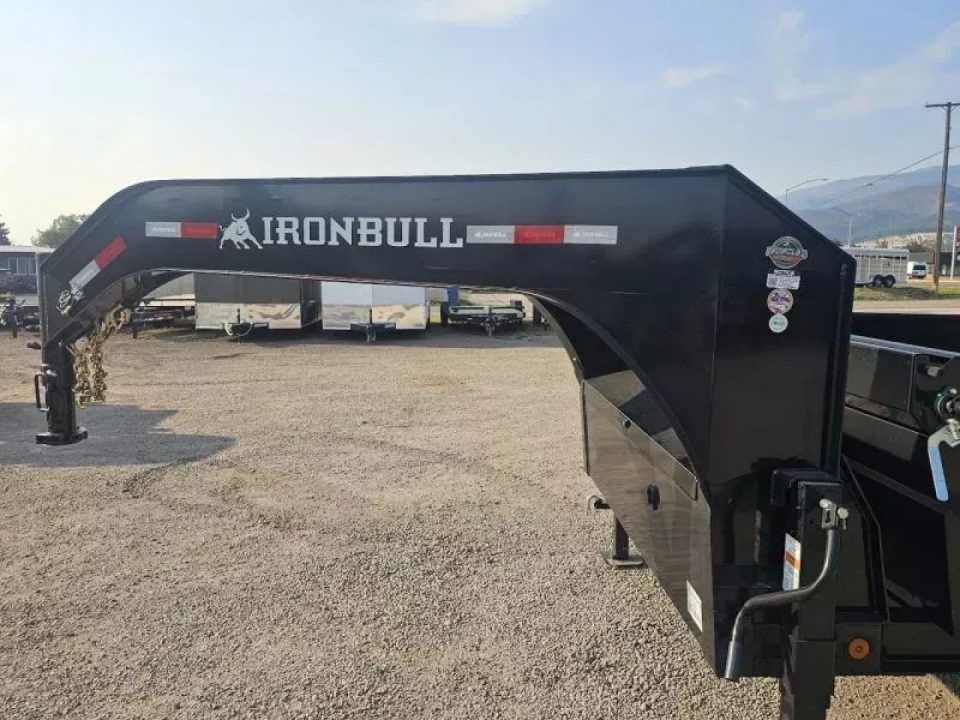 New 2027 Iron Bull 7'x14' 15k Gooseneck Dump Trailer