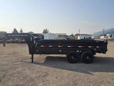 New 2027 Iron Bull 7'x14' 15k Gooseneck Dump Trailer