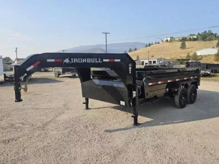 New 2027 Iron Bull 7'x14' 15k Gooseneck Dump Trailer