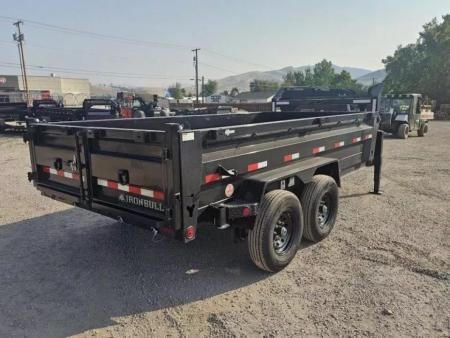 New 2027 Iron Bull 7'x14' 15k Gooseneck Dump Trailer