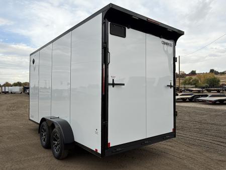 New 2027 Compass 7x16 V-Nose Cargo Trailer