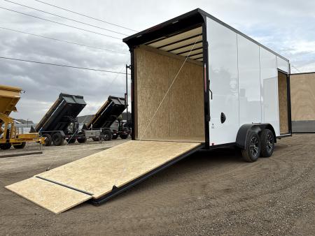New 2027 Compass 7x16 V-Nose Cargo Trailer