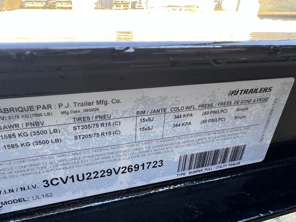 New 2027 PJ Trailers 18' HD Gate Utility Trailer