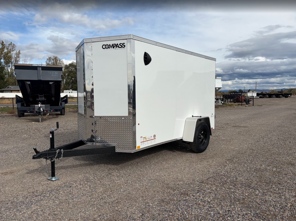 New 2027 Compass 5X10 3K V-Nose Cargo Trailer