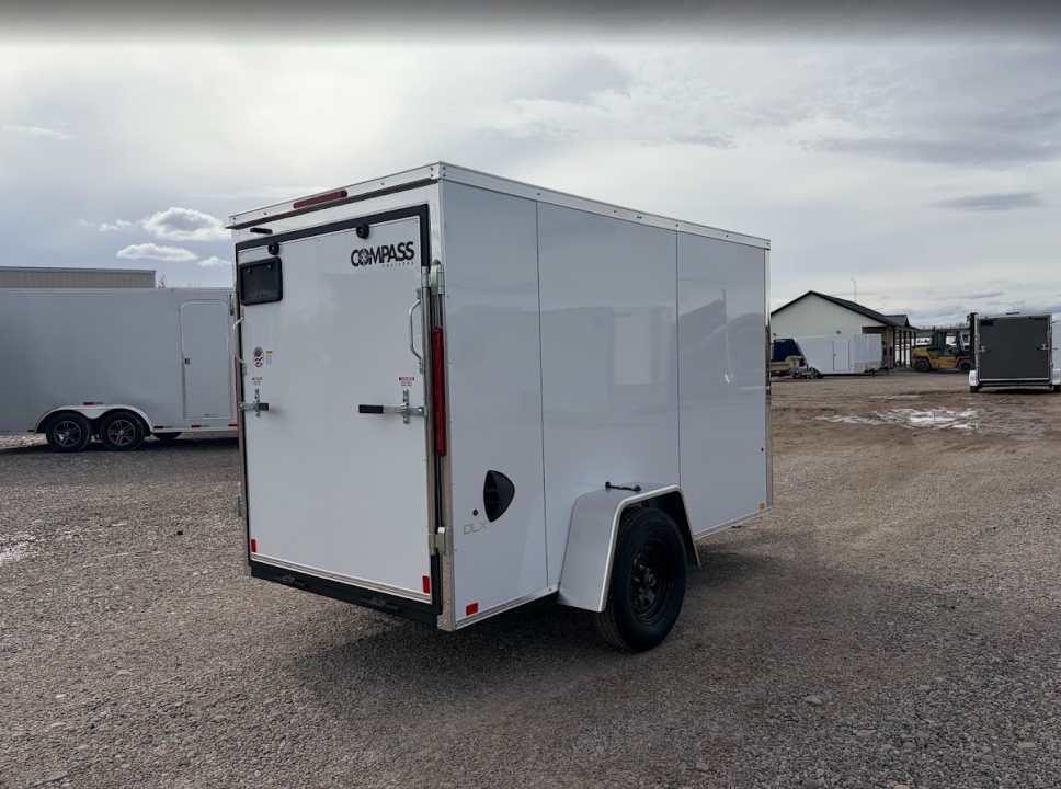 New 2027 Compass 5X10 3K V-Nose Cargo Trailer