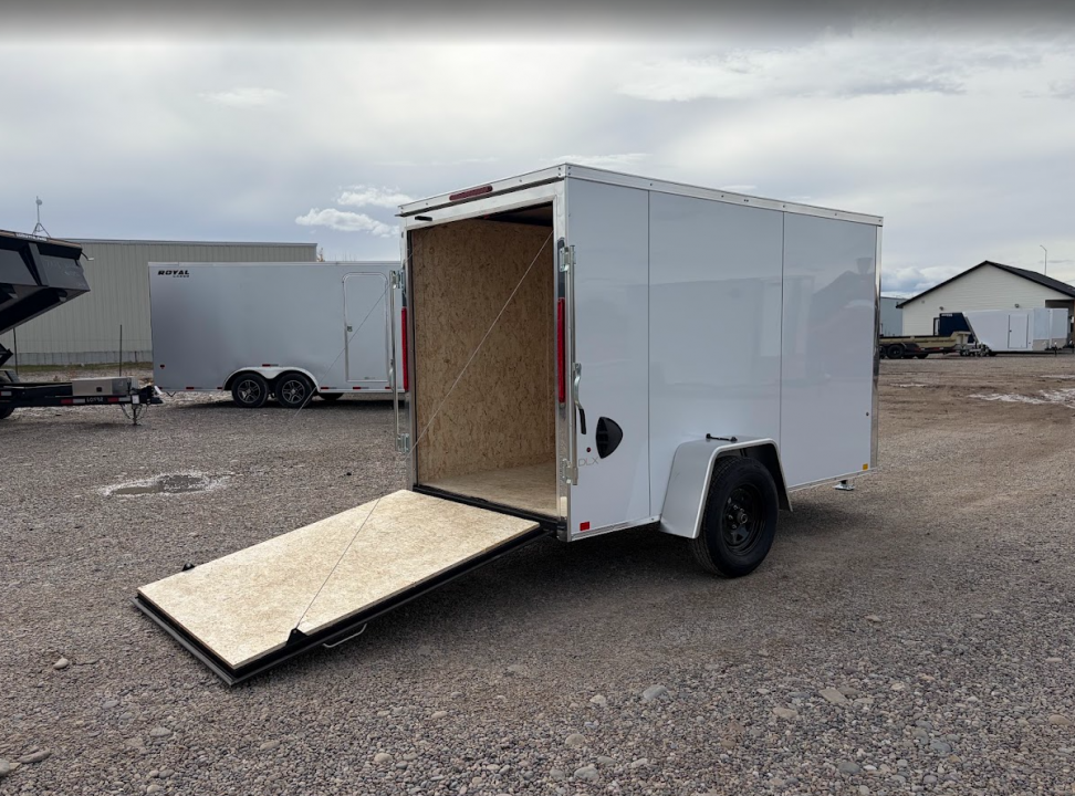 New 2027 Compass 5X10 3K V-Nose Cargo Trailer
