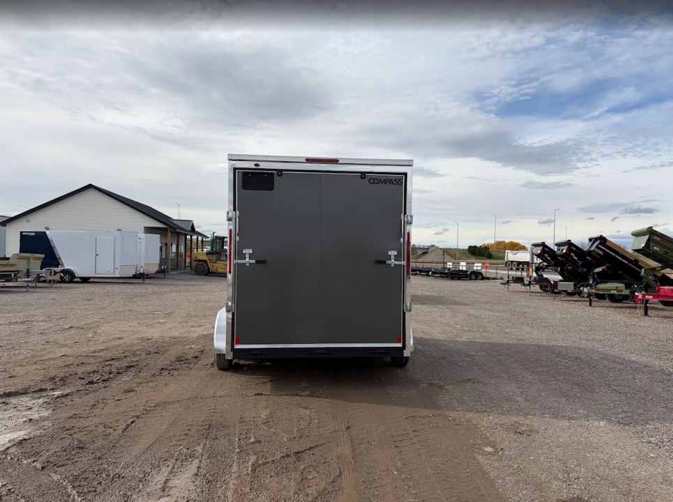 New 2027 Compass 7X14 7K V-Nose Cargo Trailer