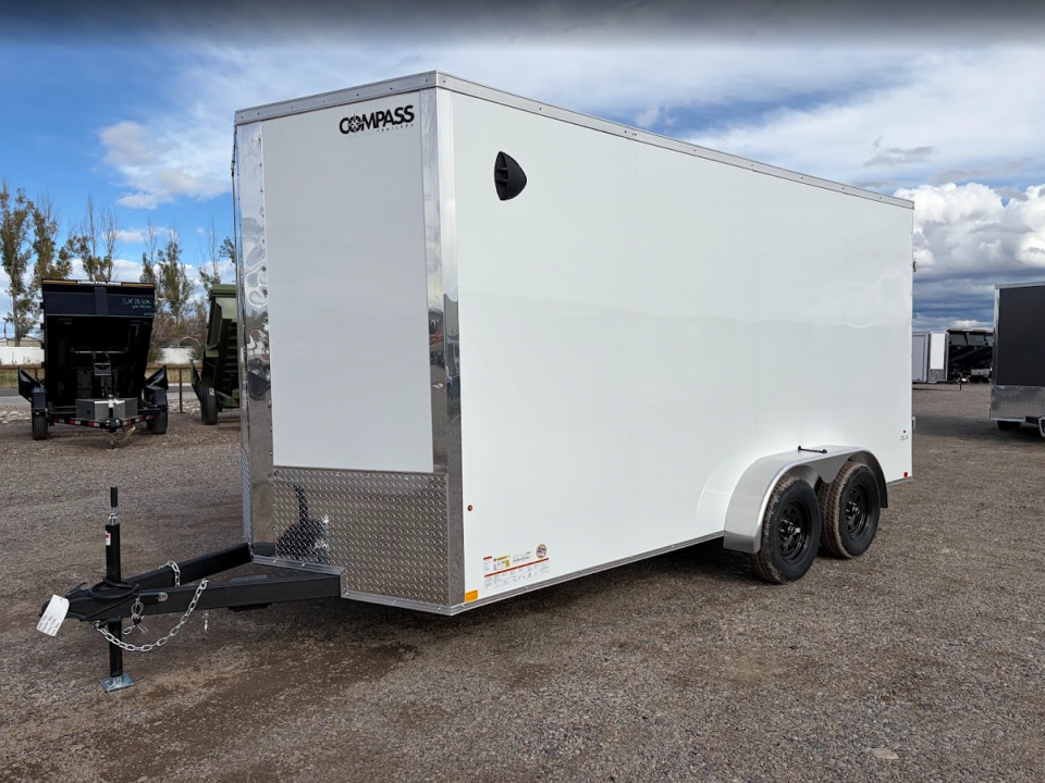 New 2027 Compass 7X16 7K V-Nose Cargo Trailer