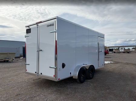 New 2027 Compass 7X16 7K V-Nose Cargo Trailer