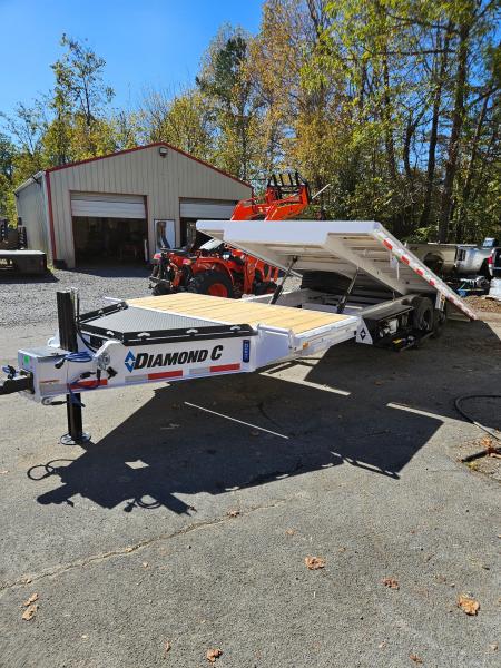 New 2027 Diamond C DET210 POWER DECK OVER TILT TRAILER **ABS BRAKES** HYDRO JACK, SOLAR CHARGER