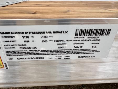 New 2027 H&H Trailers 20' Tandem Aluminum Utility Utility Trailer