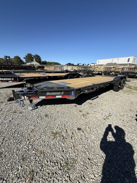 New 2027 Diamond C LPX 207 22’ Equipment Trailer, MAX RAMPS, FORK HOLDERS, WINCH PLATE, 17.5 WHEEL/TIRE UPGRADE