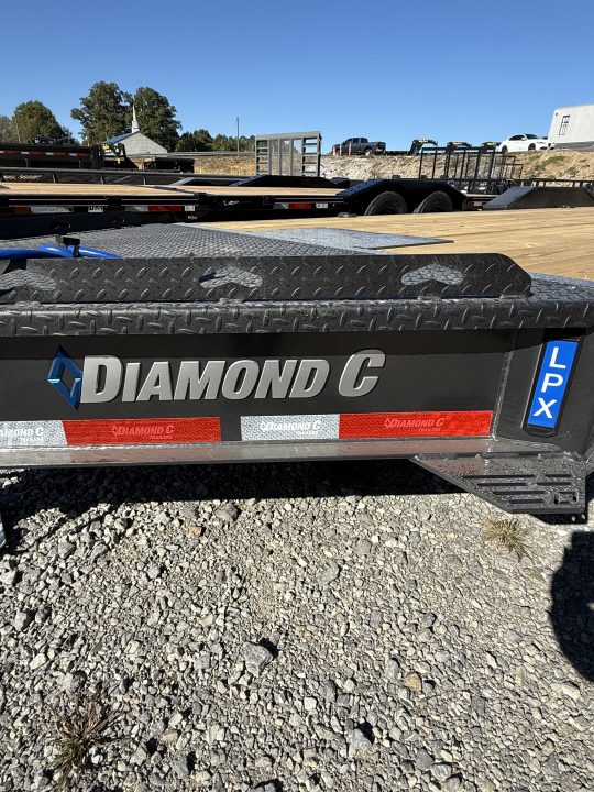 New 2027 Diamond C LPX 207 22’ Equipment Trailer, MAX RAMPS, FORK HOLDERS, WINCH PLATE, 17.5 WHEEL/TIRE UPGRADE