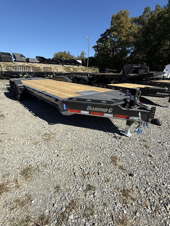 New 2027 Diamond C LPX 207 22’ Equipment Trailer, MAX RAMPS, FORK HOLDERS, WINCH PLATE, 17.5 WHEEL/TIRE UPGRADE