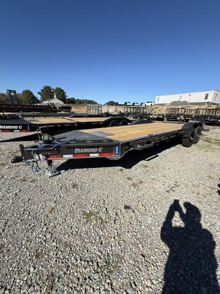 New 2027 Diamond C LPX 207 22’ Equipment Trailer, MAX RAMPS, FORK HOLDERS, WINCH PLATE, 17.5 WHEEL/TIRE UPGRADE
