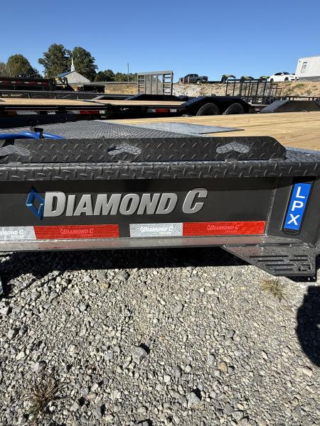 New 2027 Diamond C LPX 207 22’ Equipment Trailer, MAX RAMPS, FORK HOLDERS, WINCH PLATE, 17.5 WHEEL/TIRE UPGRADE