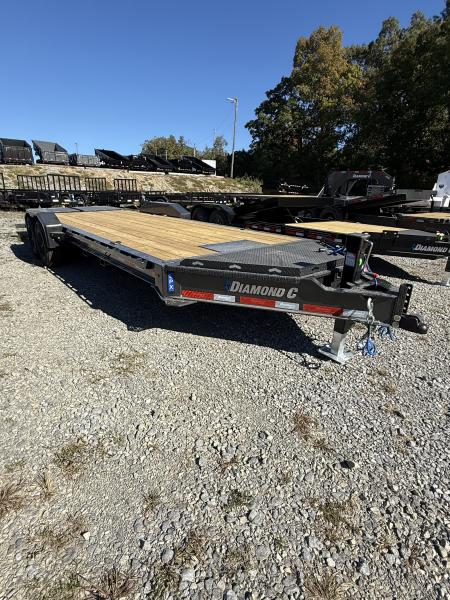 New 2027 Diamond C LPX 207 22’ Equipment Trailer, MAX RAMPS, FORK HOLDERS, WINCH PLATE, 17.5 WHEEL/TIRE UPGRADE