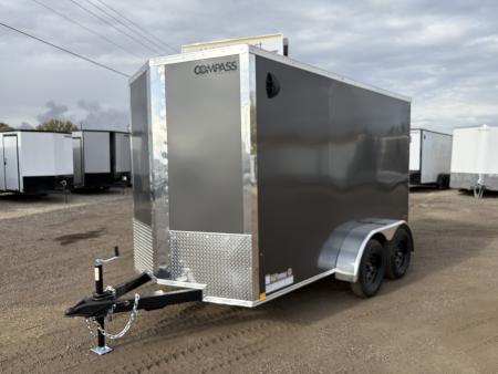 New 2027 Compass 6x12 V-Nose Cargo Trailer