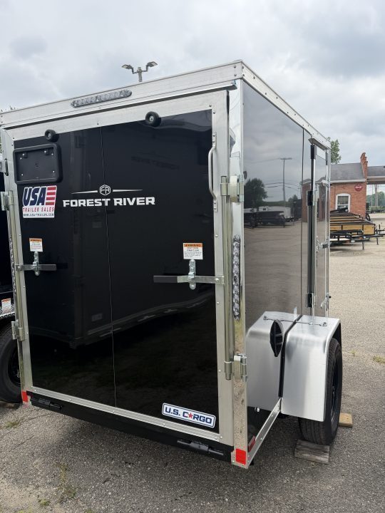 New 2027 US Cargo 5 x 10 Enclosed Trailer Ramp Door with 5FT 6IN INTERIOR -Side Door Screwless Exterior w/Upgraded Options
