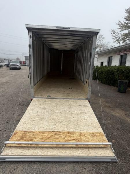 New 2027 7 X 23 Lightning Place Enclosed Snowmobile Trailer with 7ft Interior - Plain Model