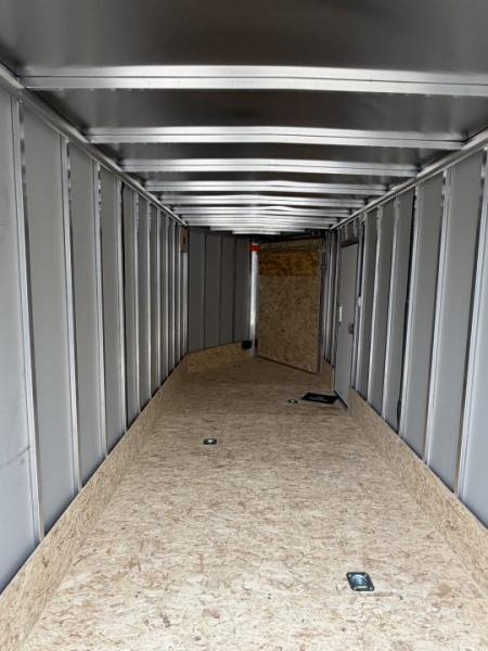 New 2027 7 X 23 Lightning Place Enclosed Snowmobile Trailer with 7ft Interior - Plain Model
