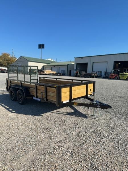 New 2027 Sure-Trac 7x14 Fully Tubular 3 Board Utility Trailer