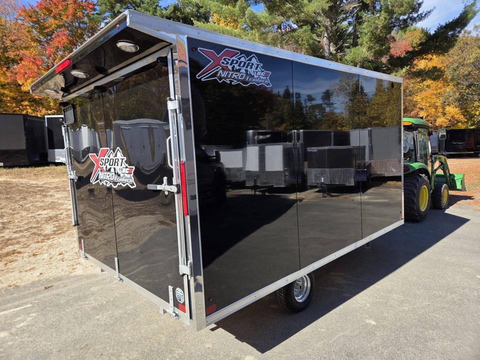 New 2027 Nitro 101x12 Snowmobile trailer bcx series extra height with mats & guides Snowmobile Trailer